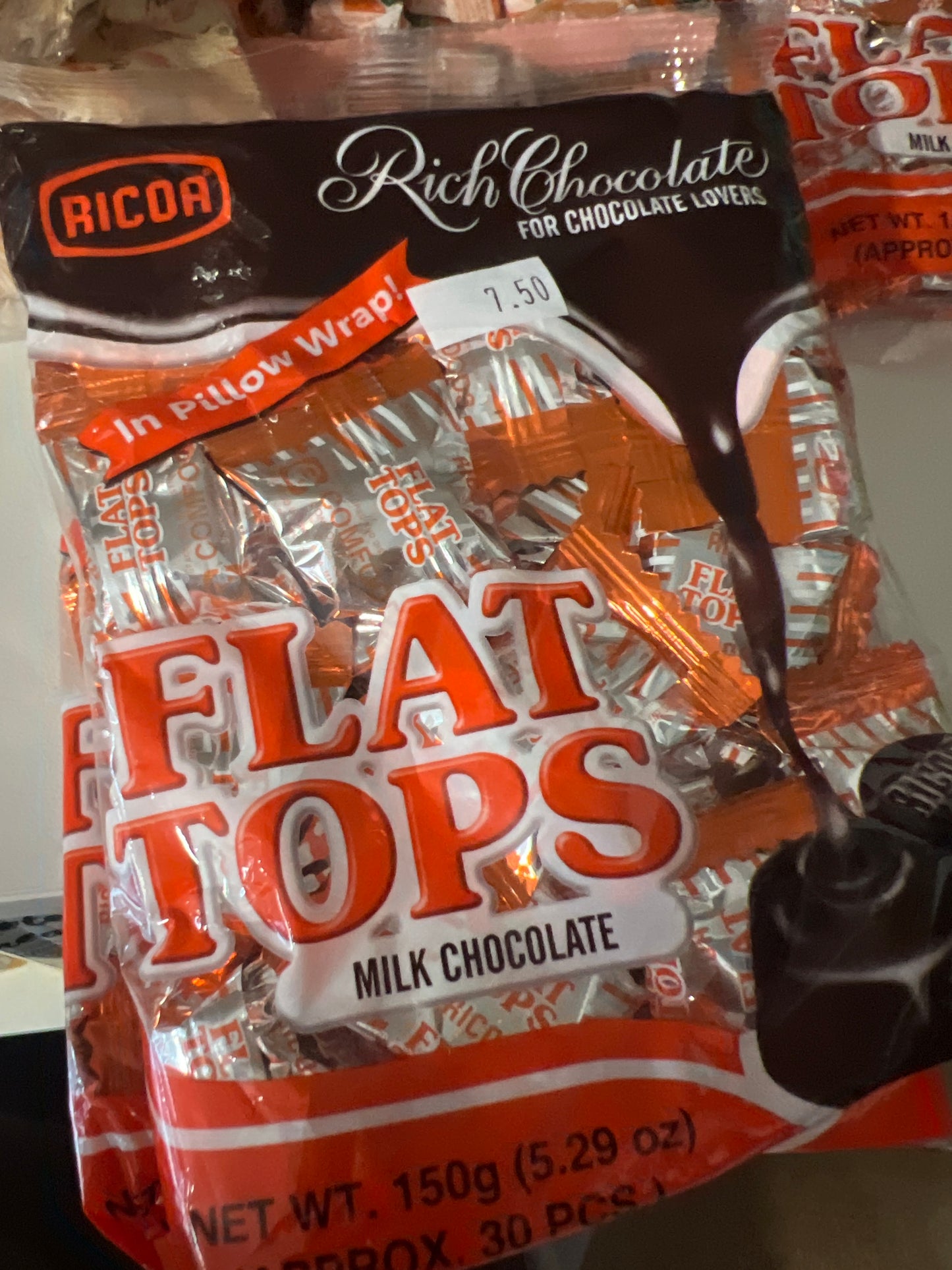 Flat tops milk chocolate