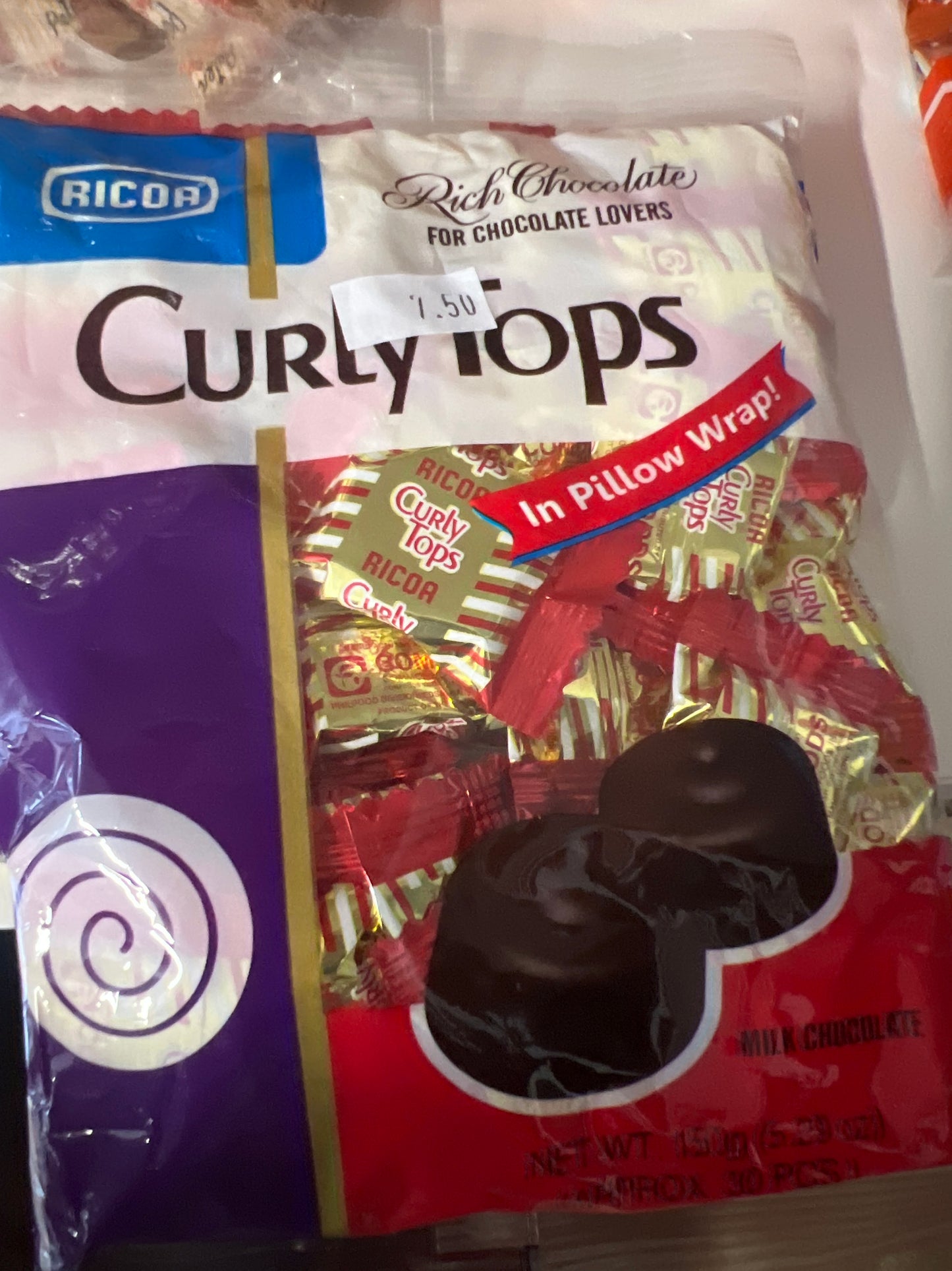 Curly tops milk chocolate