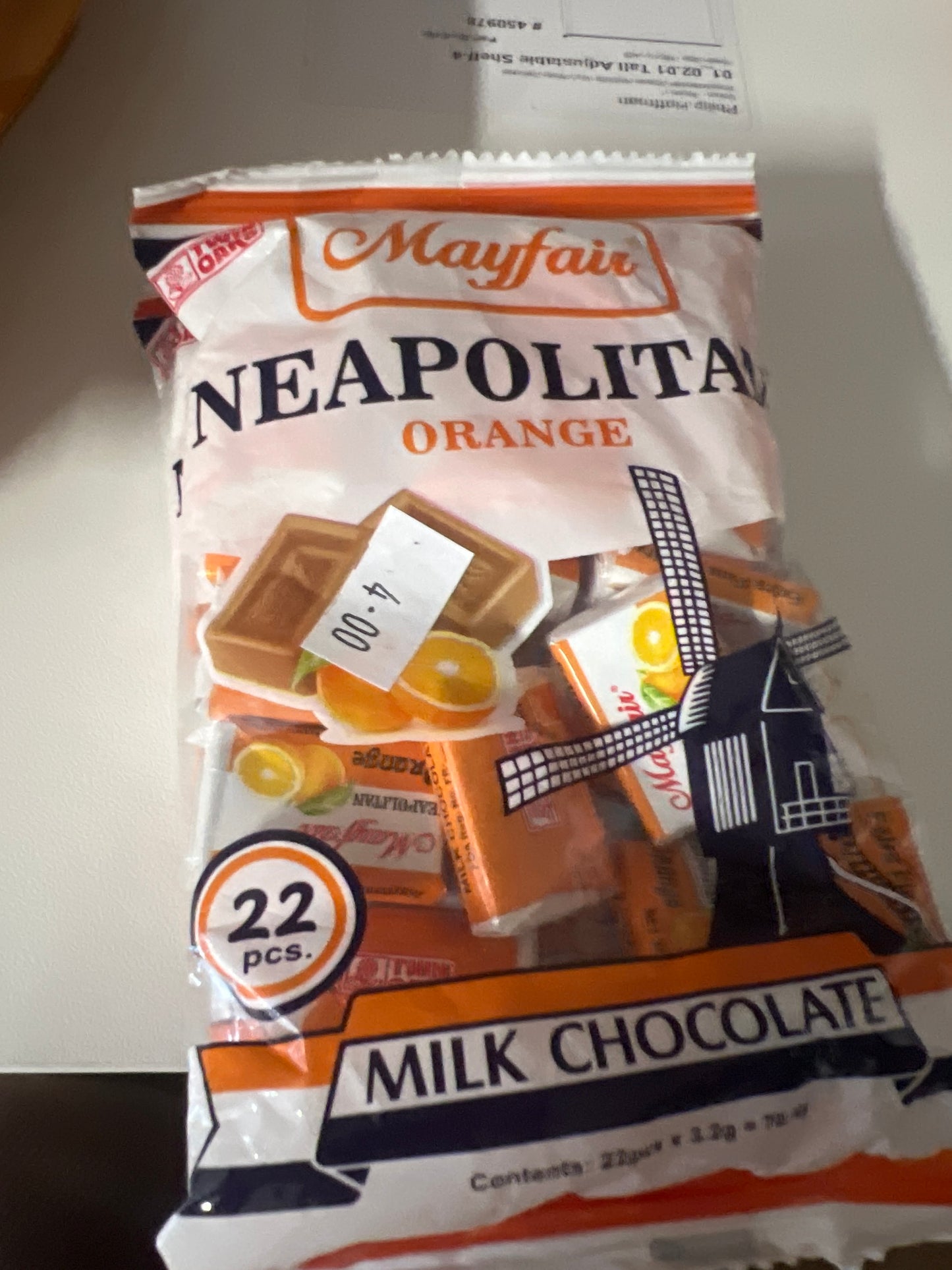 Neapolitan milk chocolate