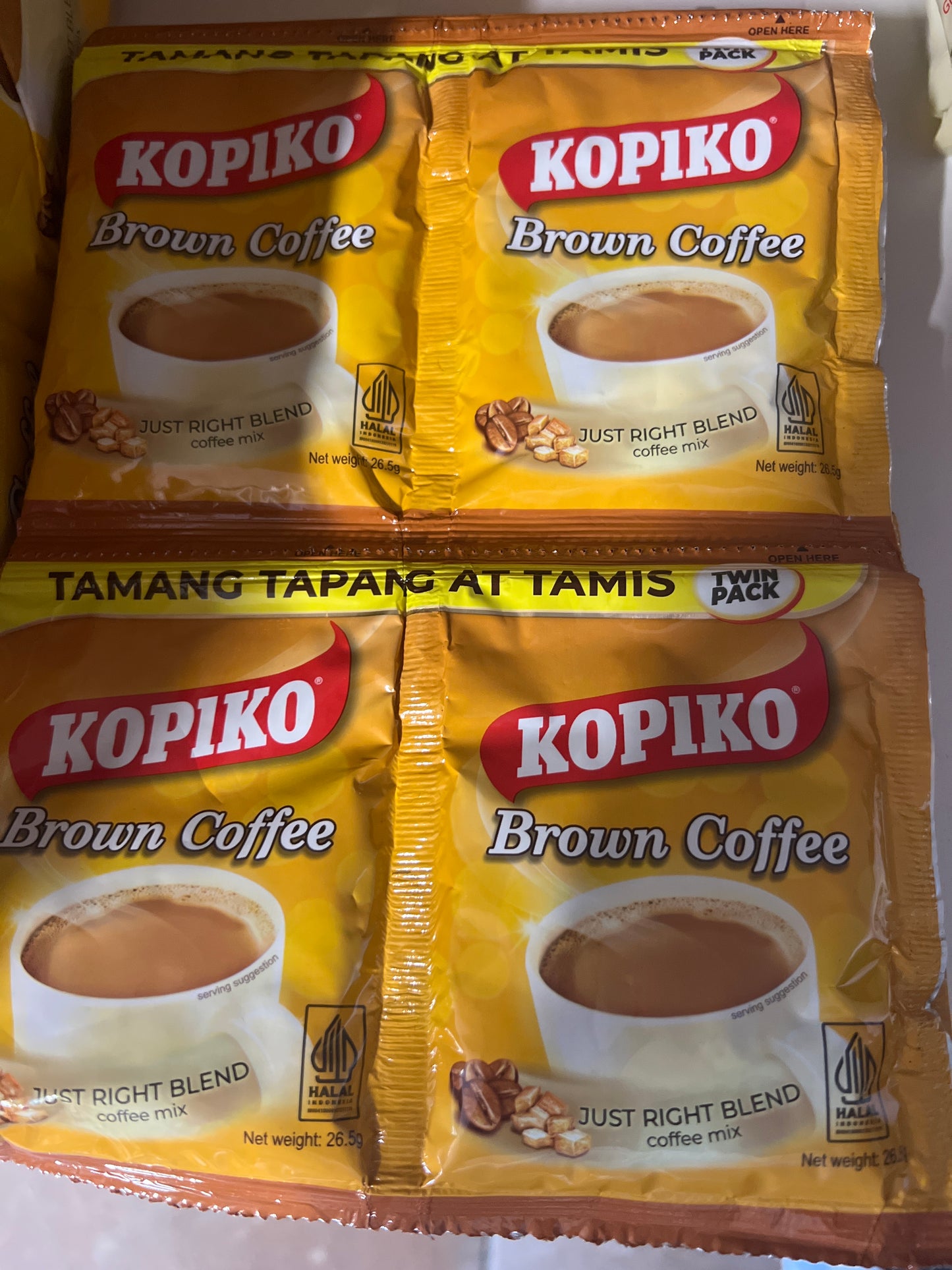 Kopiko brown twin pack 10pcs
