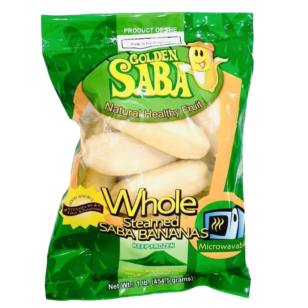 Frozen Golden Saba (Whole Steamed Banana)