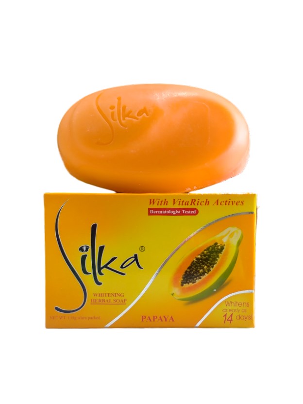 Silka Whitening Papaya Soap Orange 135g
