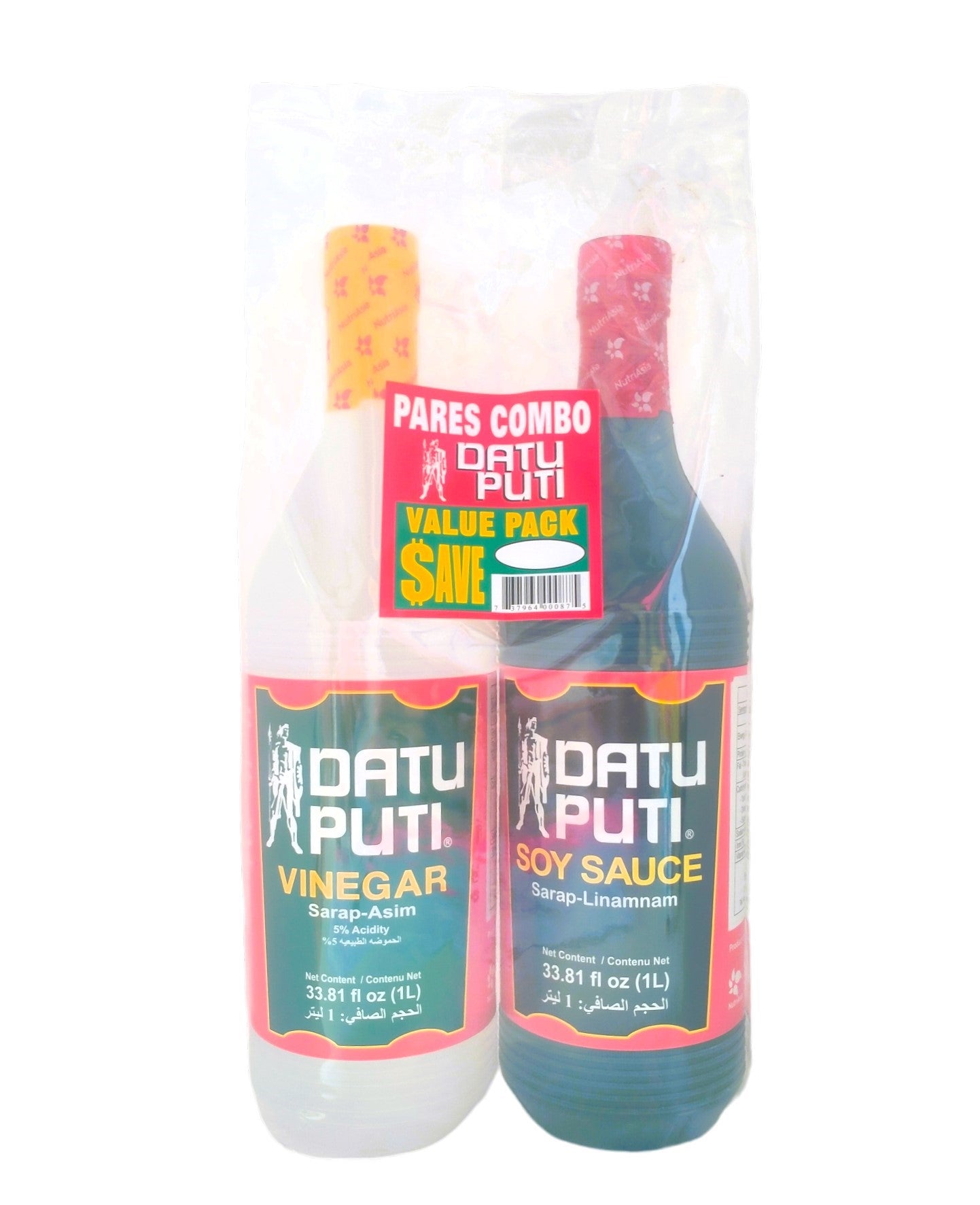 DatuPuti VALUE pack (1lVinega/1LSoySauce) 1L