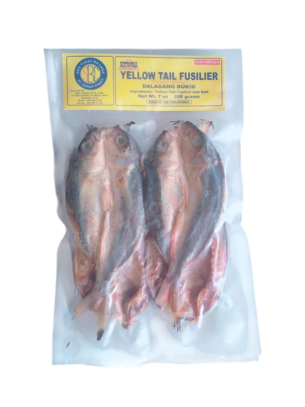 Dried Yellowtail Fusilier (DalagangBukid) 200g SBC