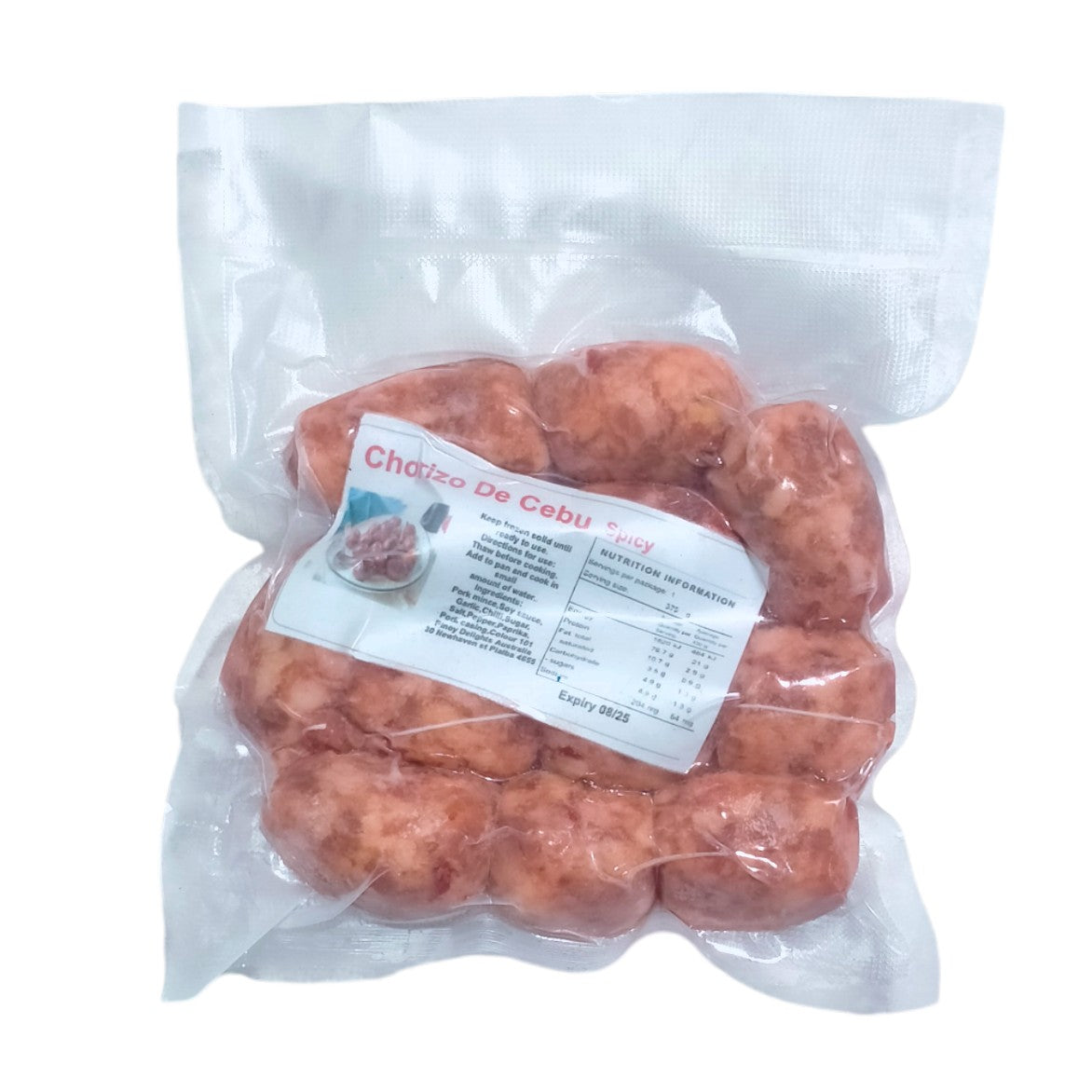 Frozen Kathy's Chorizo (SPICY) 30pcsx375g