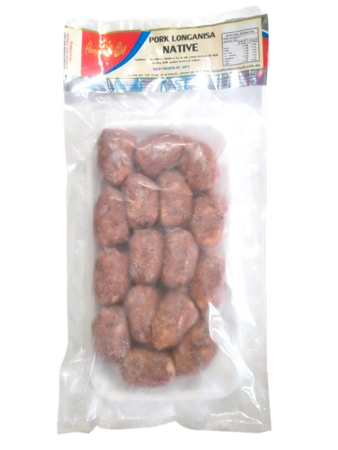 Frozen Longganisa Native Pamp Gold 480g