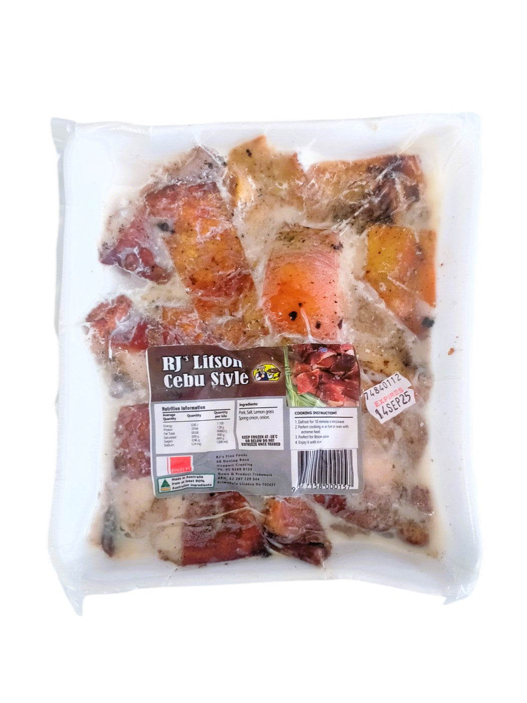 Frozen RJ's Lechon 500g