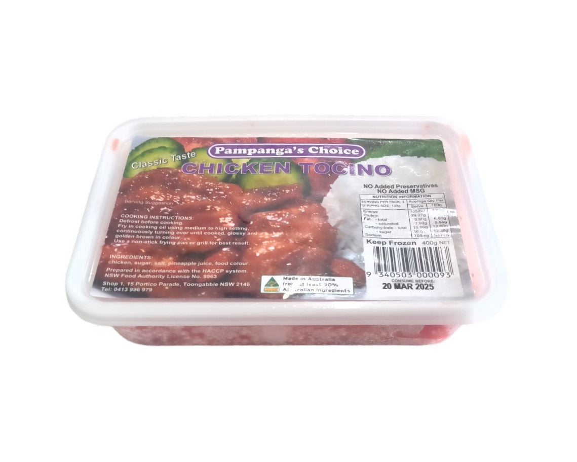 Frozen Tocino Chicken 400g Pampanga's Choice