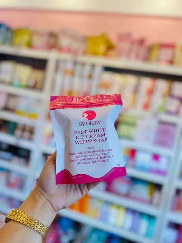 SY Glow Ice Cream Soap Pink