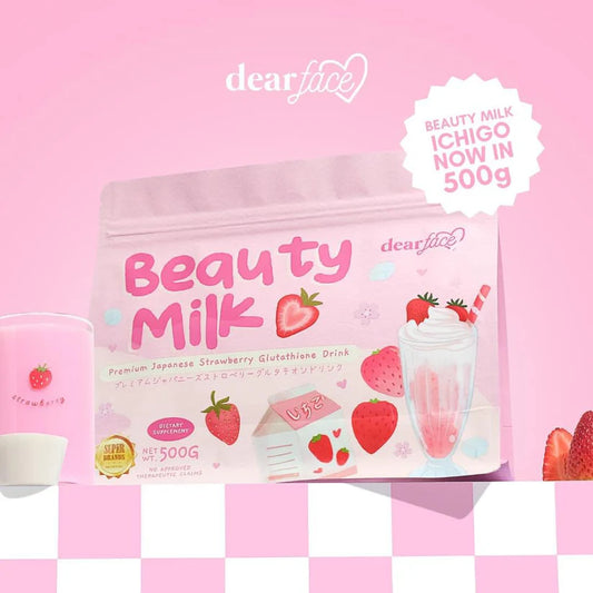 Dear face Beauty milk Straberry 500g