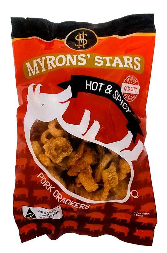 Myrons Pork Crackling Spicy 150g