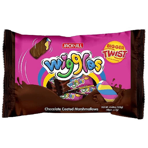 Jack 'n Jill Wiggles Choco-Coated Mallows 7g x 18s
